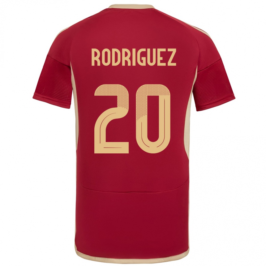 Vaikiškas Venesuela Dayana Rodríguez #20 Burgundija Namų Marškinėliai 24-26 T-Shirt