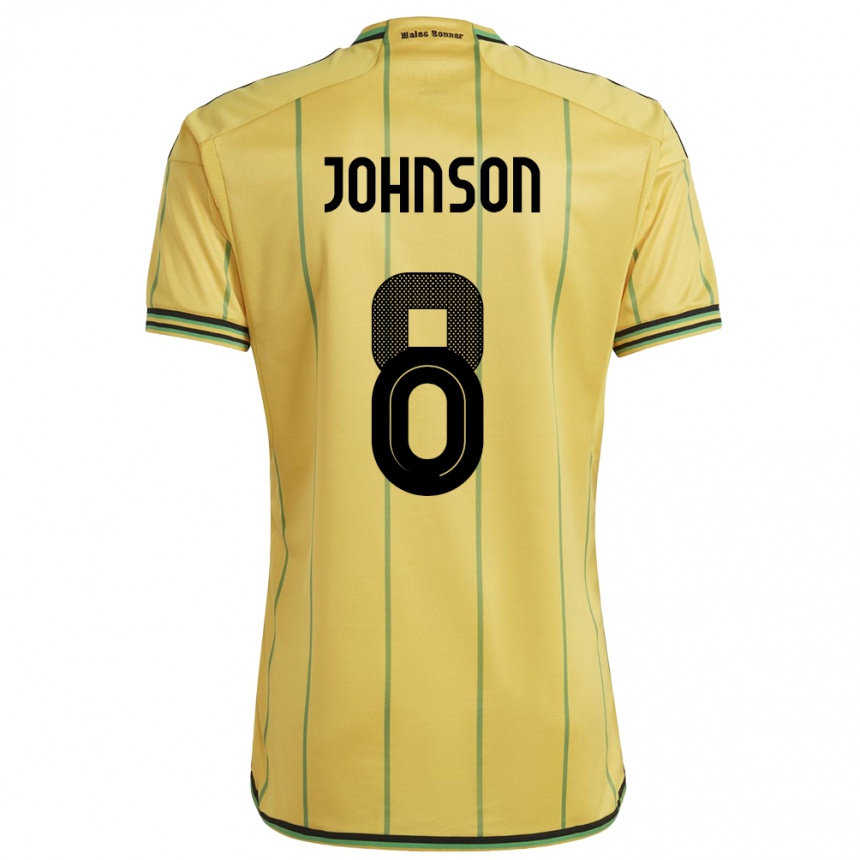 Vaikiškas Jamaika Daniel Johnson #8 Geltona Namų Marškinėliai 24-26 T-Shirt