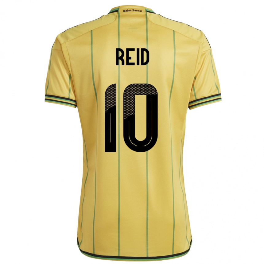 Vaikiškas Jamaika Bobby De Cordova-Reid #10 Geltona Namų Marškinėliai 24-26 T-Shirt