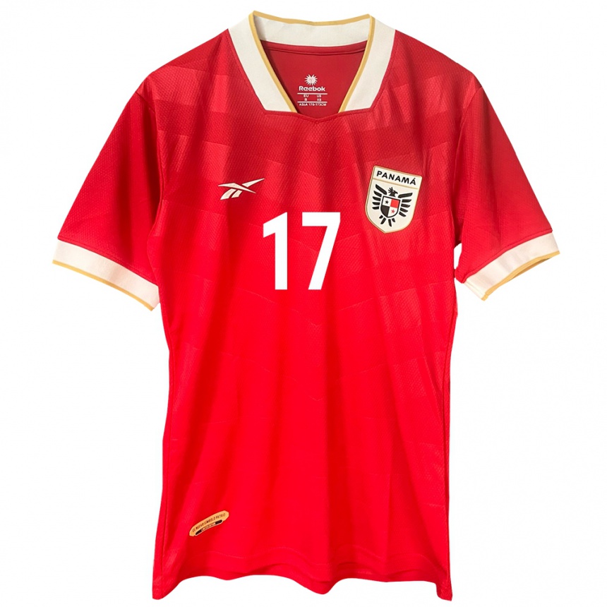 Vaikiškas Panama Kenia Rangel #17 Raudona Namų Marškinėliai 24-26 T-Shirt