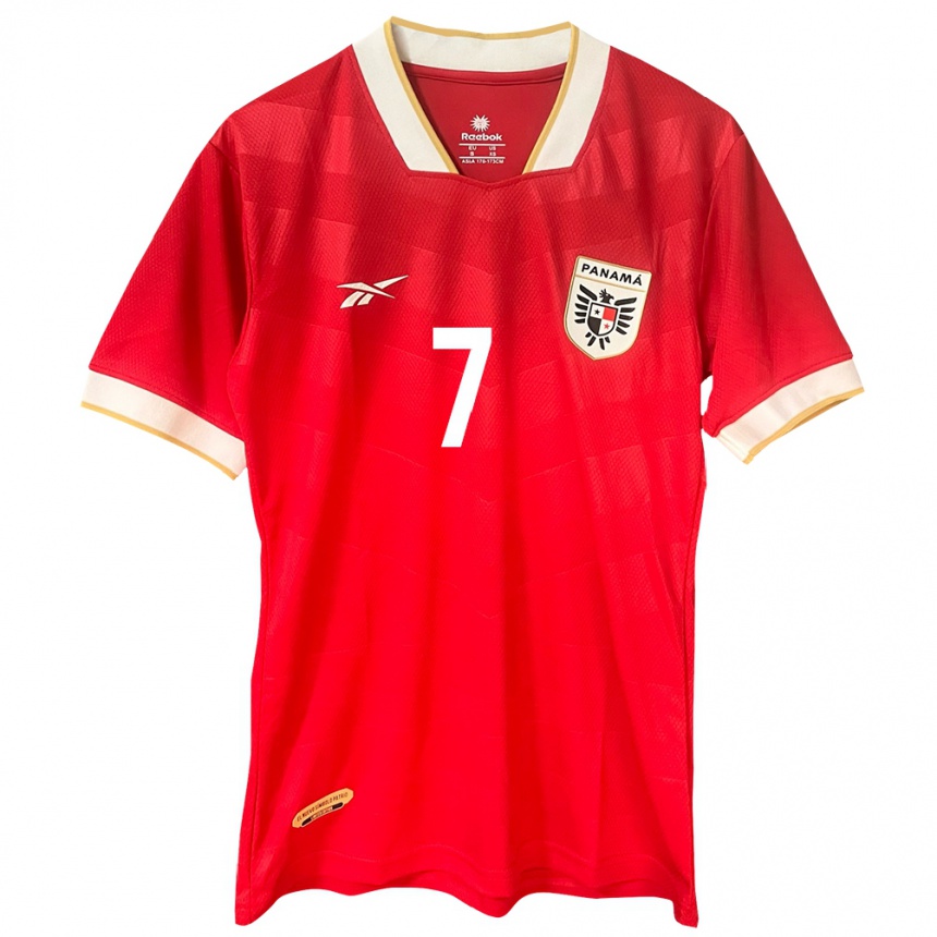 Vaikiškas Panama José Luis Rodríguez #7 Raudona Namų Marškinėliai 24-26 T-Shirt