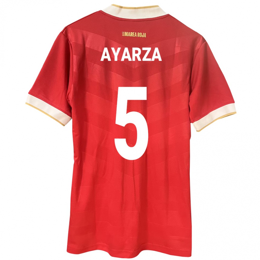 Vaikiškas Panama Abdiel Ayarza #5 Raudona Namų Marškinėliai 24-26 T-Shirt