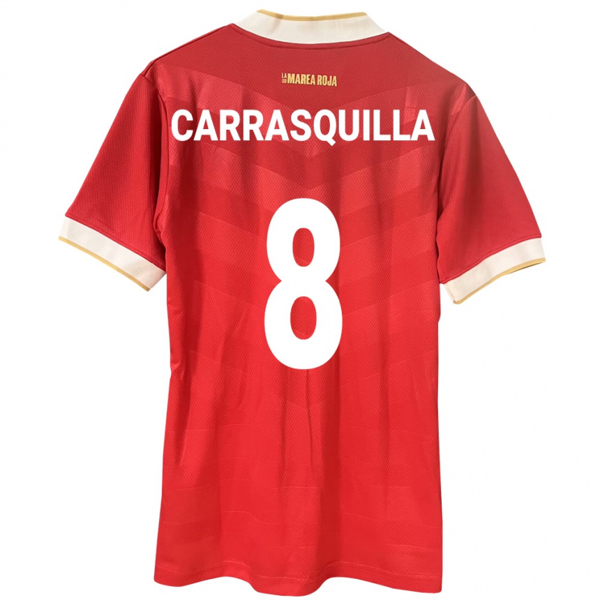 Vaikiškas Panama Adalberto Carrasquilla #8 Raudona Namų Marškinėliai 24-26 T-Shirt