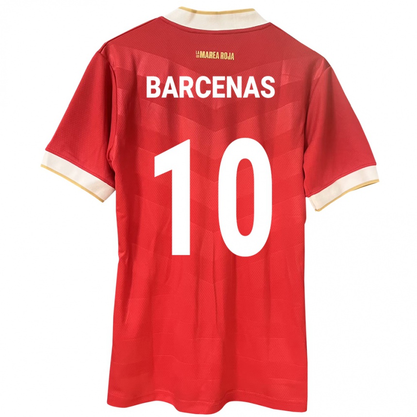 Vaikiškas Panama Yoel Bárcenas #10 Raudona Namų Marškinėliai 24-26 T-Shirt