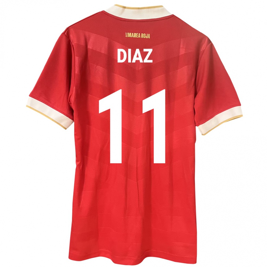 Vaikiškas Panama Ismael Díaz #11 Raudona Namų Marškinėliai 24-26 T-Shirt