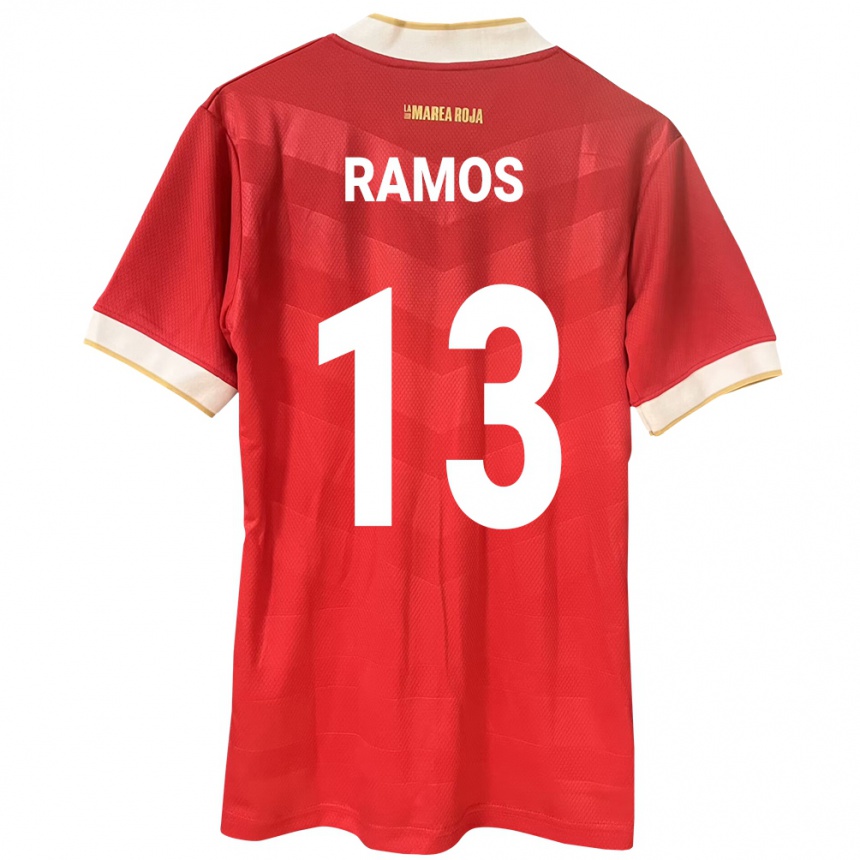 Vaikiškas Panama Jiovany Ramos #13 Raudona Namų Marškinėliai 24-26 T-Shirt