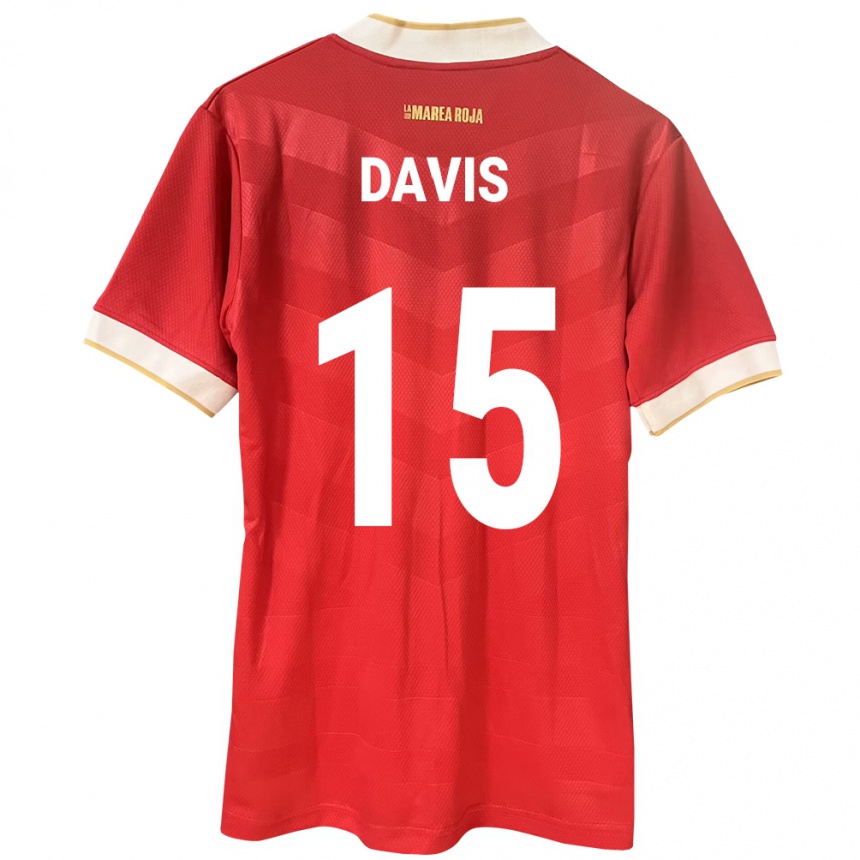 Vaikiškas Panama Éric Davis #15 Raudona Namų Marškinėliai 24-26 T-Shirt