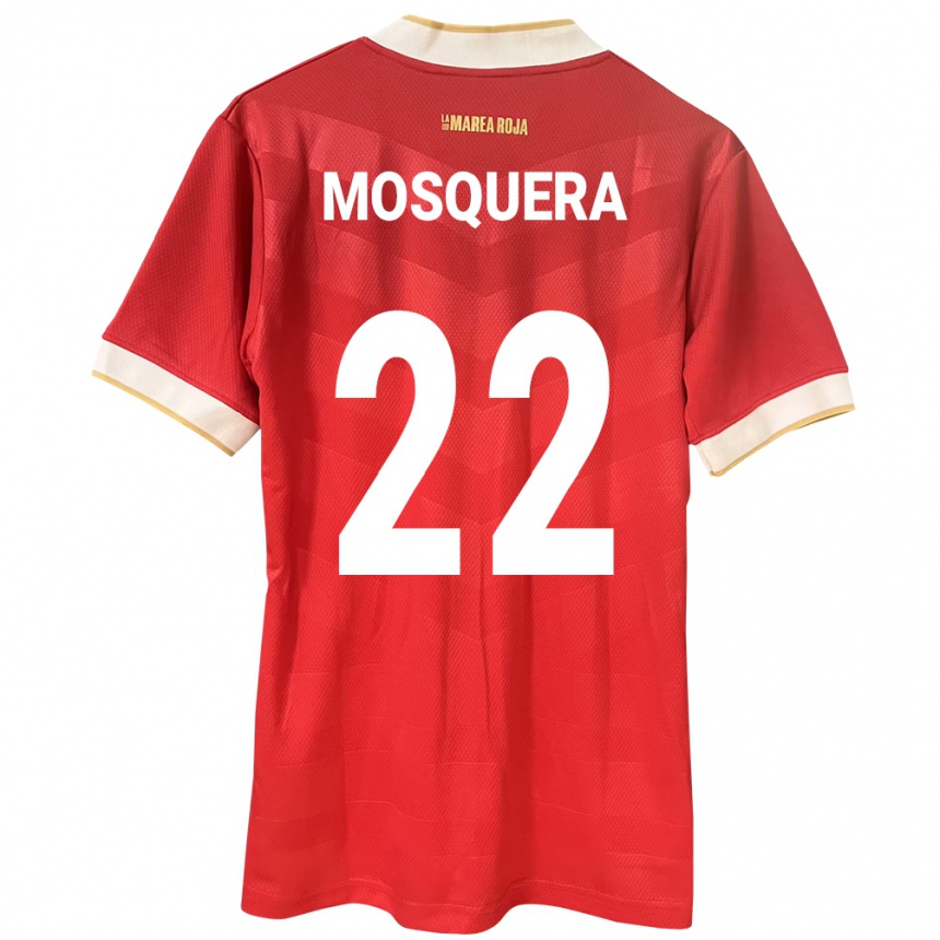 Vaikiškas Panama Orlando Mosquera #22 Raudona Namų Marškinėliai 24-26 T-Shirt