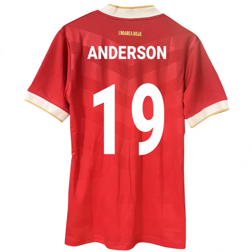 Vaikiškas Panama Iván Anderson #19 Raudona Namų Marškinėliai 24-26 T-Shirt
