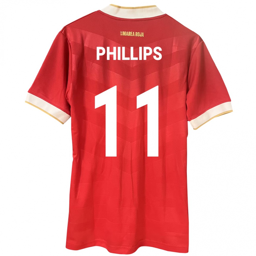 Vaikiškas Panama Ricardo Phillips #11 Raudona Namų Marškinėliai 24-26 T-Shirt