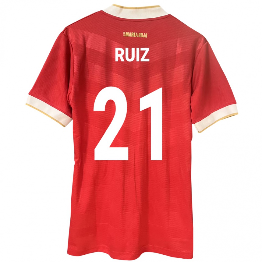 Vaikiškas Panama Alberto Ruiz #21 Raudona Namų Marškinėliai 24-26 T-Shirt