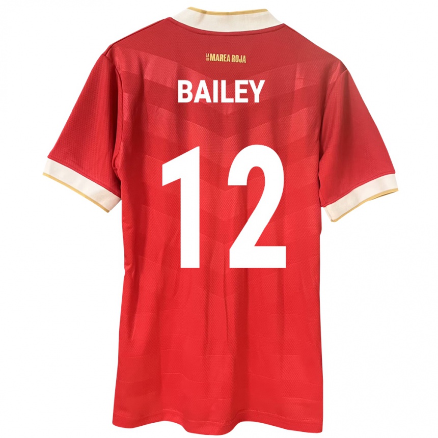 Vaikiškas Panama Yenith Bailey #12 Raudona Namų Marškinėliai 24-26 T-Shirt