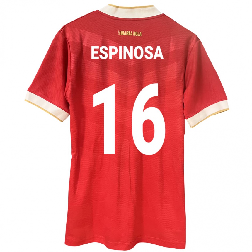 Vaikiškas Panama Rebeca Espinosa #16 Raudona Namų Marškinėliai 24-26 T-Shirt