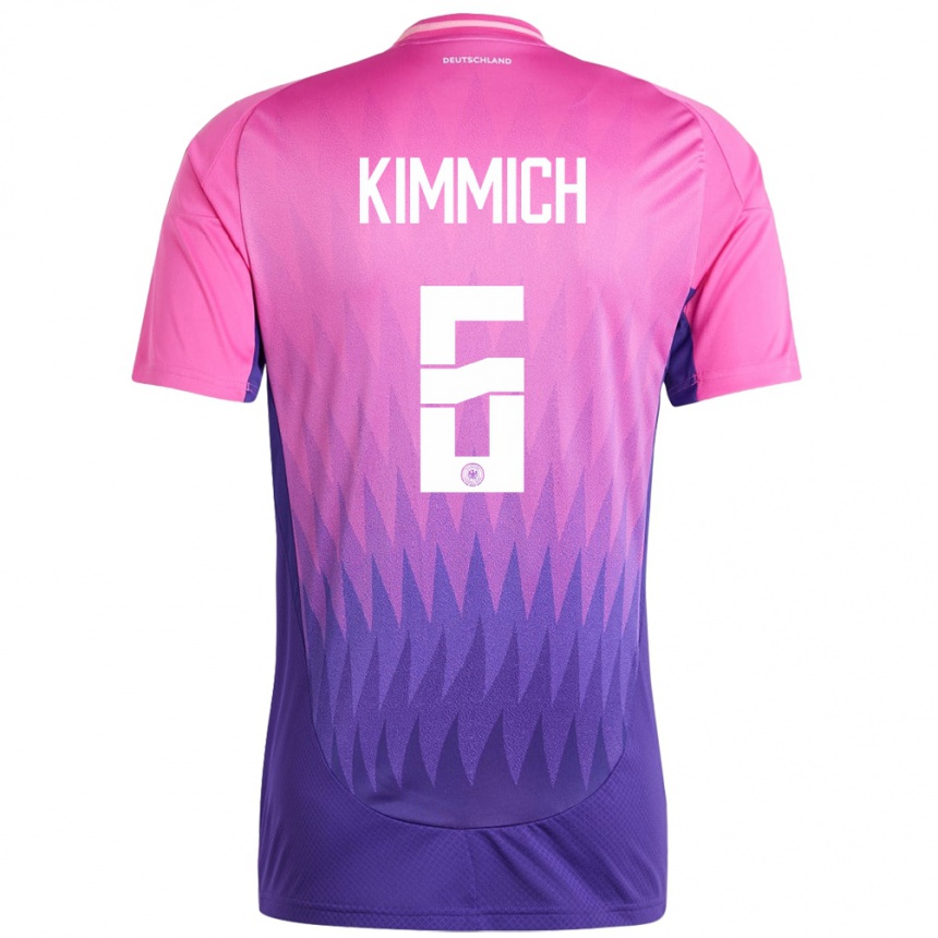 Vaikiškas Vokietija Joshua Kimmich #6 Rožinė Violetinė Išvykos Marškinėliai 24-26 T-Shirt