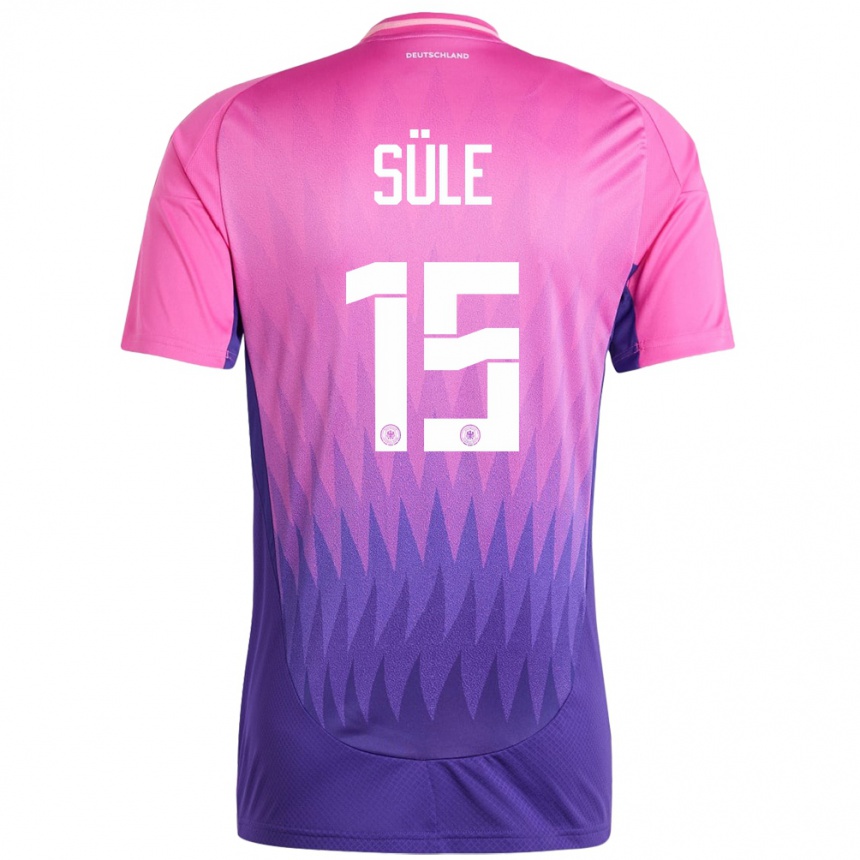 Vaikiškas Vokietija Niklas Sule #15 Rožinė Violetinė Išvykos Marškinėliai 24-26 T-Shirt