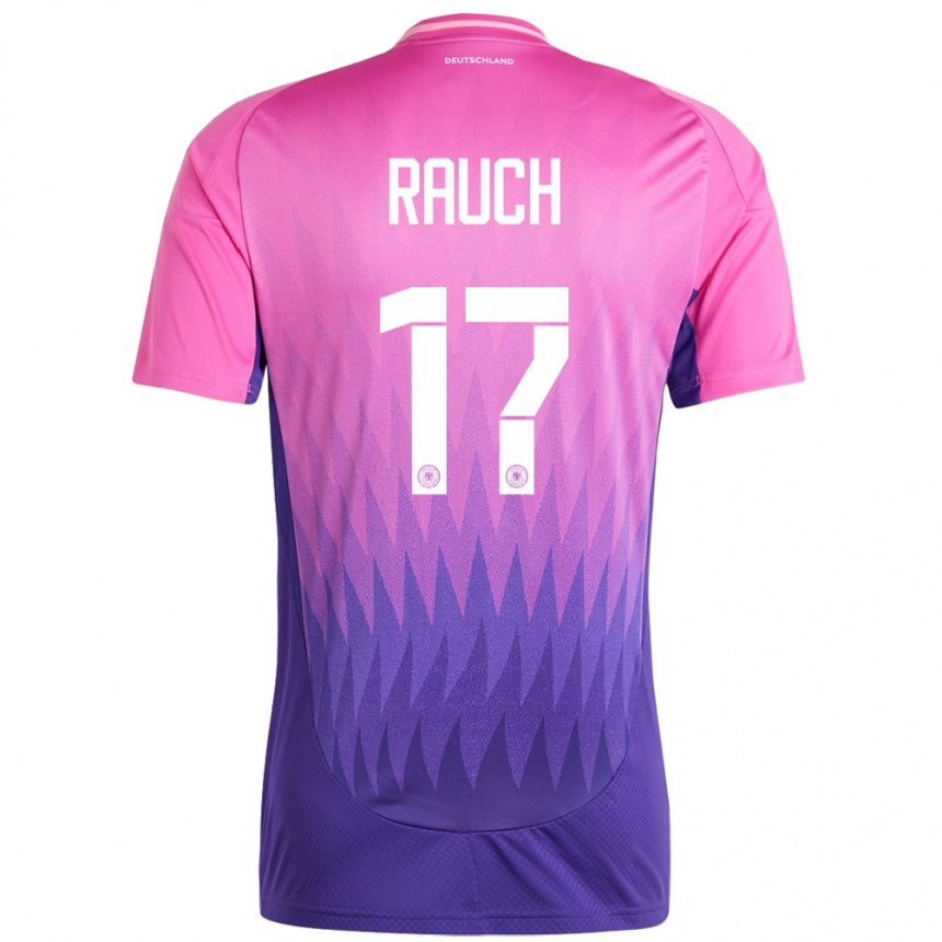 Vaikiškas Vokietija Felicitas Rauch #17 Rožinė Violetinė Išvykos Marškinėliai 24-26 T-Shirt