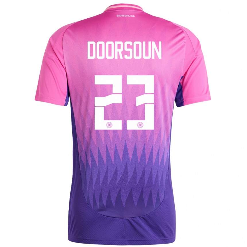 Vaikiškas Vokietija Sara Doorsoun #23 Rožinė Violetinė Išvykos Marškinėliai 24-26 T-Shirt