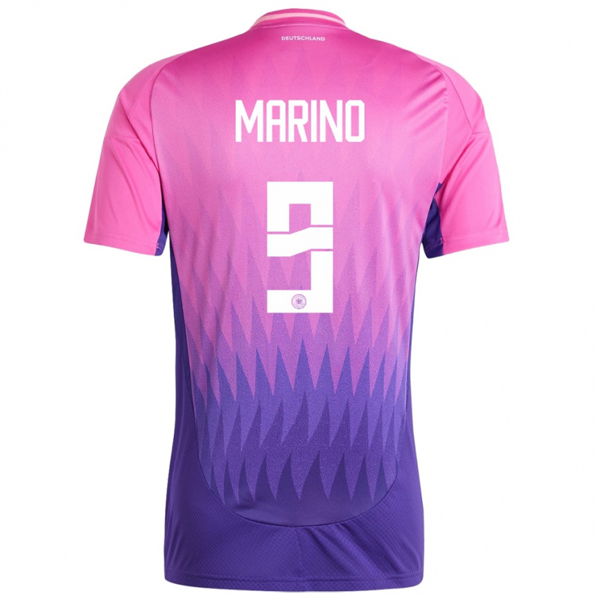 Vaikiškas Vokietija Stefano Marino #9 Rožinė Violetinė Išvykos Marškinėliai 24-26 T-Shirt