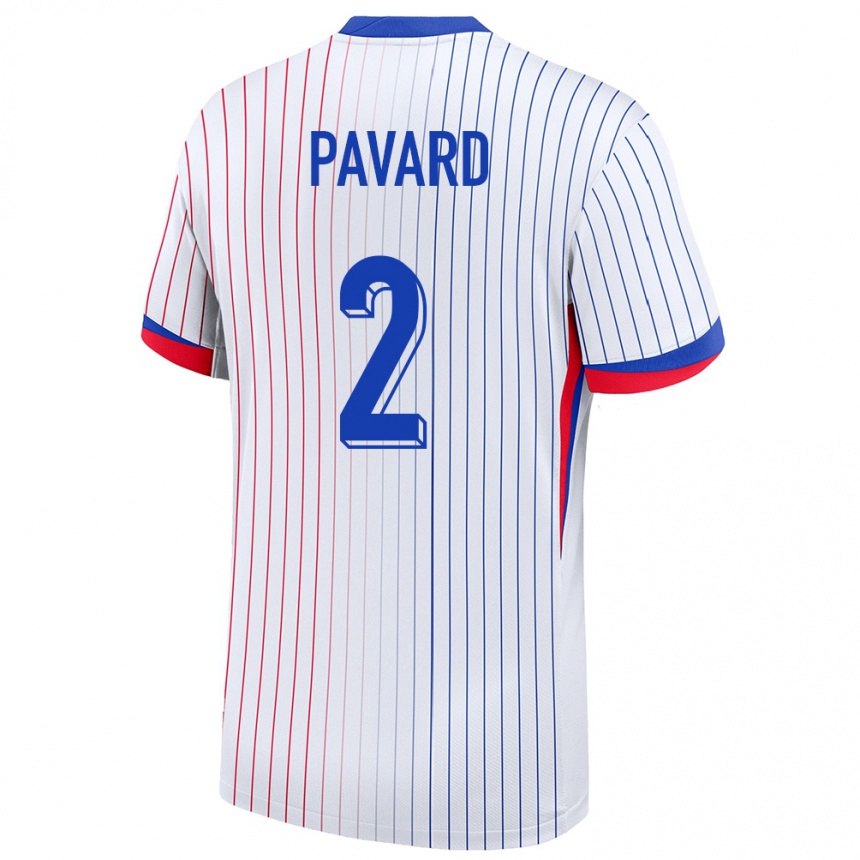 Vaikiškas Prancūzija Benjamin Pavard #2 Baltas Išvykos Marškinėliai 24-26 T-Shirt