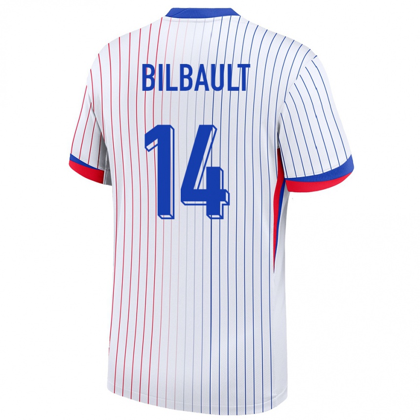 Vaikiškas Prancūzija Charlotte Bilbault #14 Baltas Išvykos Marškinėliai 24-26 T-Shirt