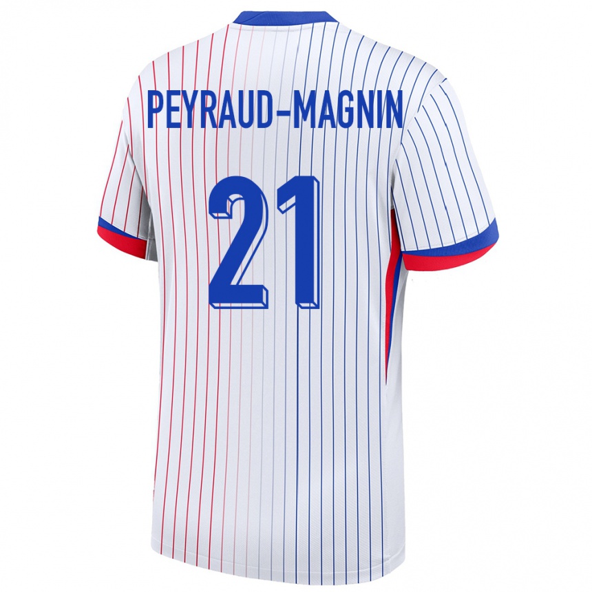 Vaikiškas Prancūzija Pauline Peyraud Magnin #21 Baltas Išvykos Marškinėliai 24-26 T-Shirt