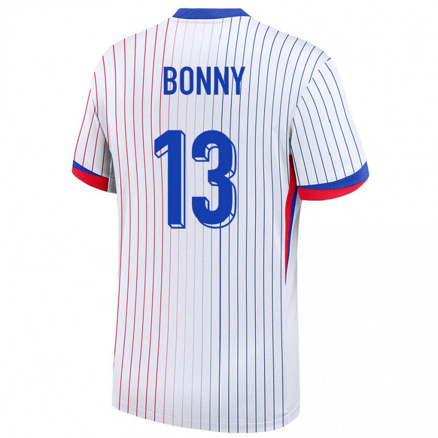 Vaikiškas Prancūzija Ange Yoan Bonny #13 Baltas Išvykos Marškinėliai 24-26 T-Shirt