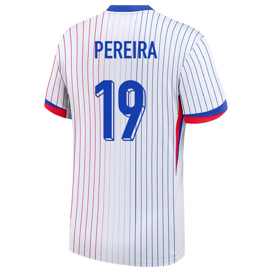 Vaikiškas Prancūzija Brayann Pereira #19 Baltas Išvykos Marškinėliai 24-26 T-Shirt