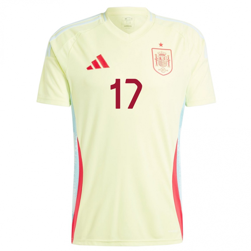 Vaikiškas Ispanija Lucia Garcia #17 Geltona Išvykos Marškinėliai 24-26 T-Shirt