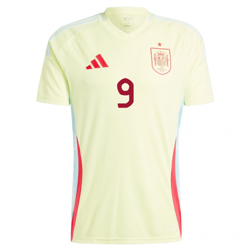 Vaikiškas Ispanija Esther Gonzalez #9 Geltona Išvykos Marškinėliai 24-26 T-Shirt