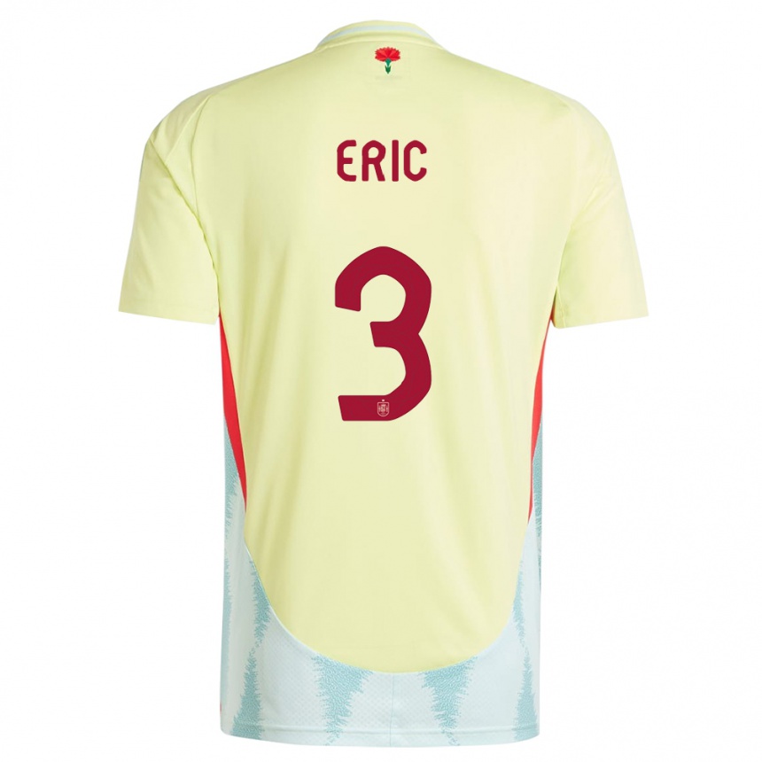 Vaikiškas Ispanija Eric Garcia #3 Geltona Išvykos Marškinėliai 24-26 T-Shirt