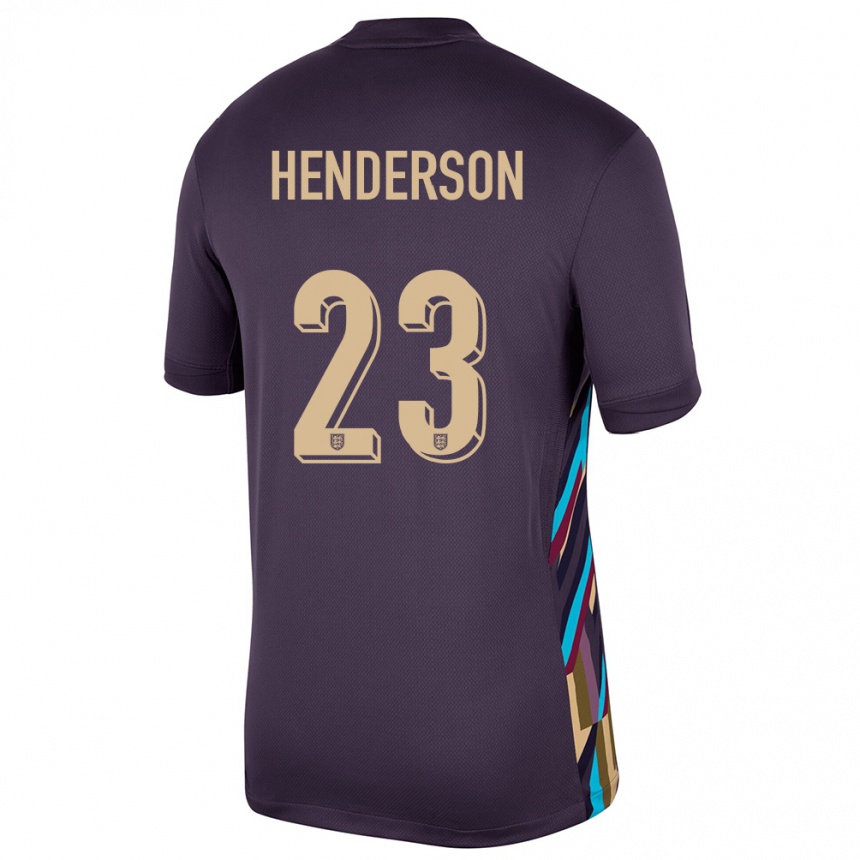 Vaikiškas Anglija Dean Henderson #23 Tamsi Razina Išvykos Marškinėliai 24-26 T-Shirt