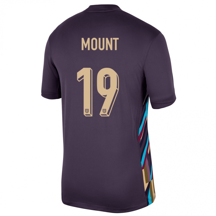 Vaikiškas Anglija Mason Mount #19 Tamsi Razina Išvykos Marškinėliai 24-26 T-Shirt