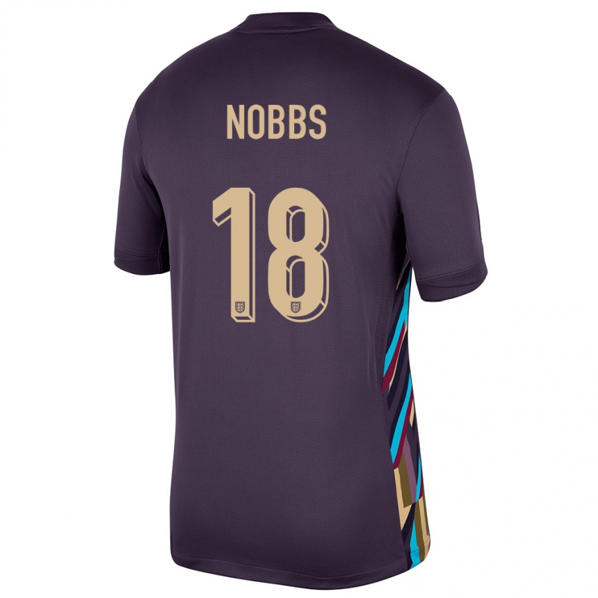 Vaikiškas Anglija Jordan Nobbs #18 Tamsi Razina Išvykos Marškinėliai 24-26 T-Shirt