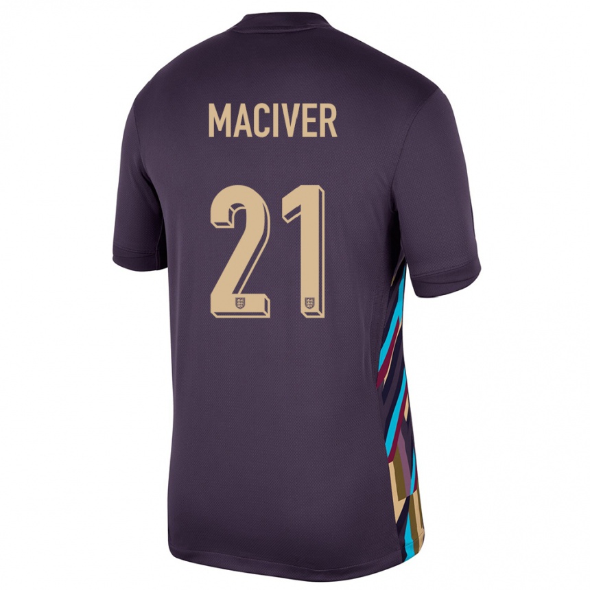 Vaikiškas Anglija Sandy Maciver #21 Tamsi Razina Išvykos Marškinėliai 24-26 T-Shirt