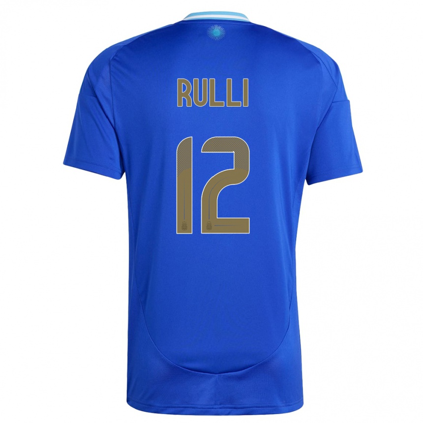 Vaikiškas Argentina Geronimo Rulli #12 Mėlyna Išvykos Marškinėliai 24-26 T-Shirt