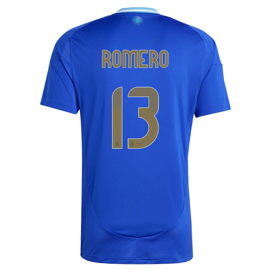 Vaikiškas Argentina Cristian Romero #13 Mėlyna Išvykos Marškinėliai 24-26 T-Shirt