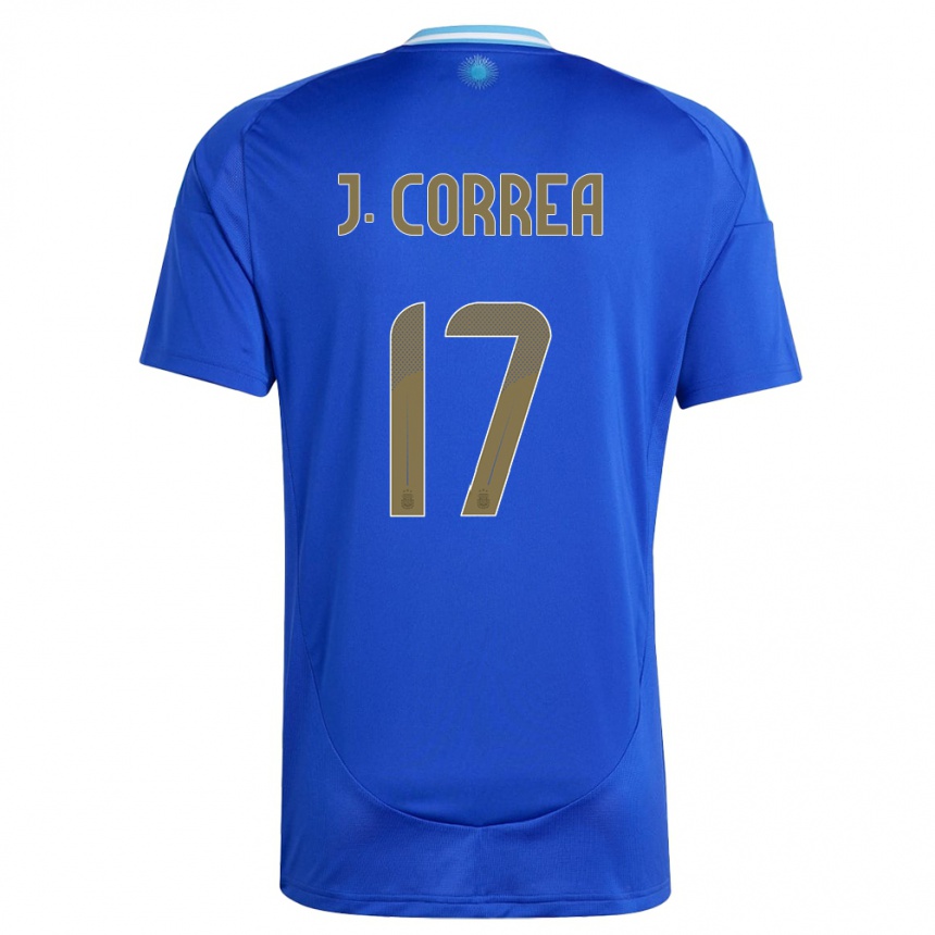 Vaikiškas Argentina Joaquin Correa #17 Mėlyna Išvykos Marškinėliai 24-26 T-Shirt