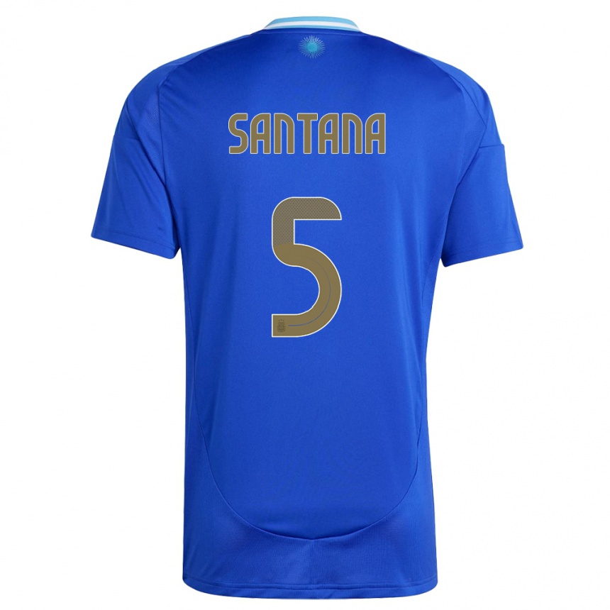 Vaikiškas Argentina Vanesa Santana #5 Mėlyna Išvykos Marškinėliai 24-26 T-Shirt