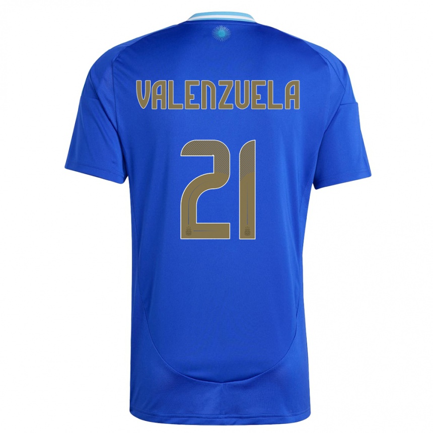 Vaikiškas Argentina Fernando Valenzuela #21 Mėlyna Išvykos Marškinėliai 24-26 T-Shirt