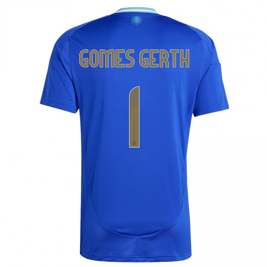 Vaikiškas Argentina Federico Gomes Gerth #1 Mėlyna Išvykos Marškinėliai 24-26 T-Shirt