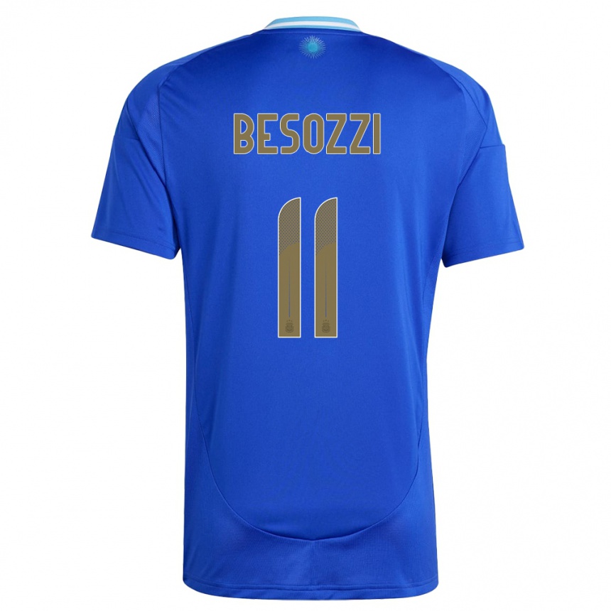 Vaikiškas Argentina Lucas Besozzi #11 Mėlyna Išvykos Marškinėliai 24-26 T-Shirt