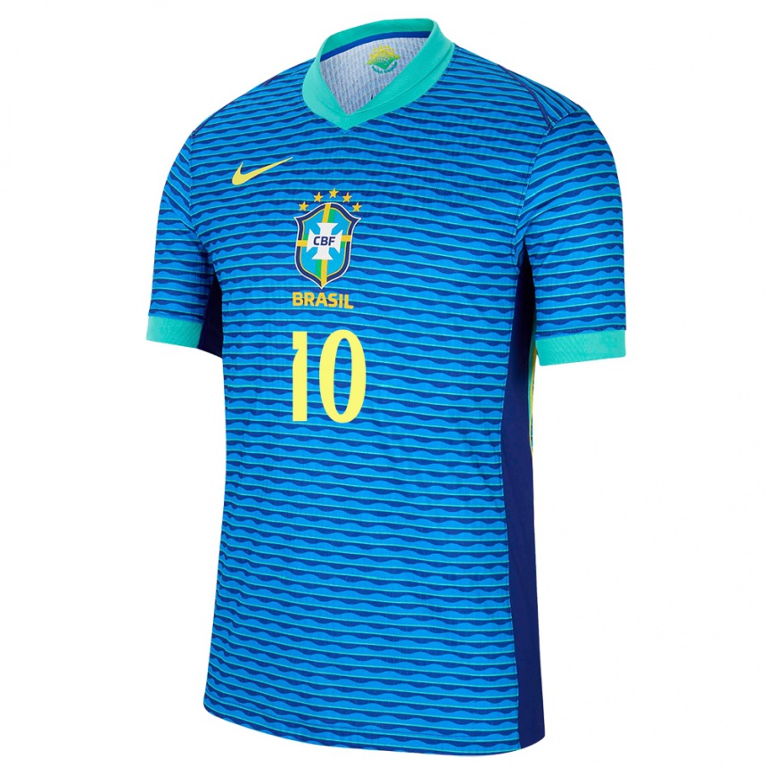 Vaikiškas Brazilija Kerolin Nicoli #10 Mėlyna Išvykos Marškinėliai 24-26 T-Shirt