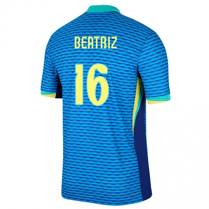 Vaikiškas Brazilija Beatriz #16 Mėlyna Išvykos Marškinėliai 24-26 T-Shirt