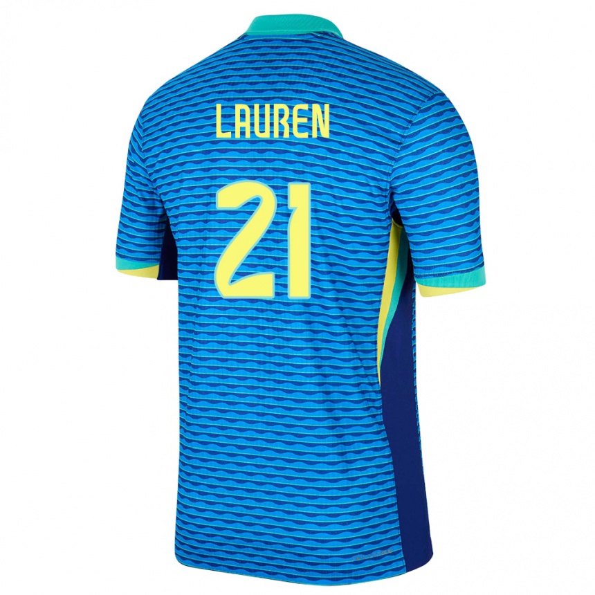 Vaikiškas Brazilija Lauren Costa #21 Mėlyna Išvykos Marškinėliai 24-26 T-Shirt