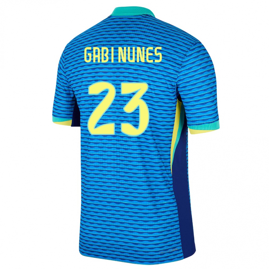 Vaikiškas Brazilija Gabi Nunes #23 Mėlyna Išvykos Marškinėliai 24-26 T-Shirt