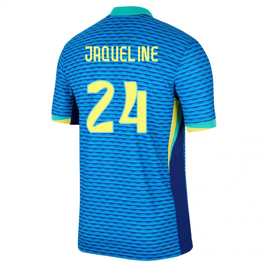 Vaikiškas Brazilija Jaqueline #24 Mėlyna Išvykos Marškinėliai 24-26 T-Shirt