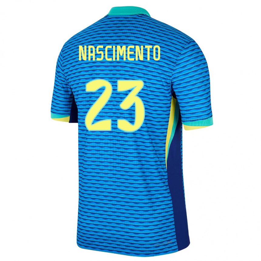 Vaikiškas Brazilija Matheus Nascimento #23 Mėlyna Išvykos Marškinėliai 24-26 T-Shirt