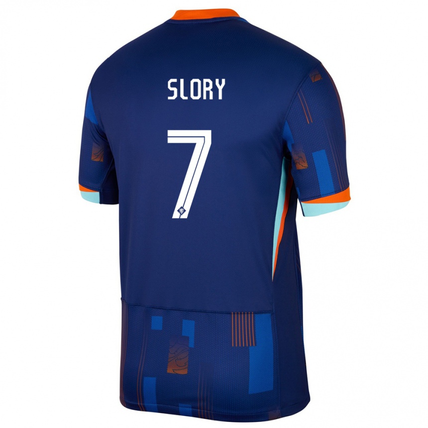 Vaikiškas Olandija Jaden Slory #7 Mėlyna Išvykos Marškinėliai 24-26 T-Shirt