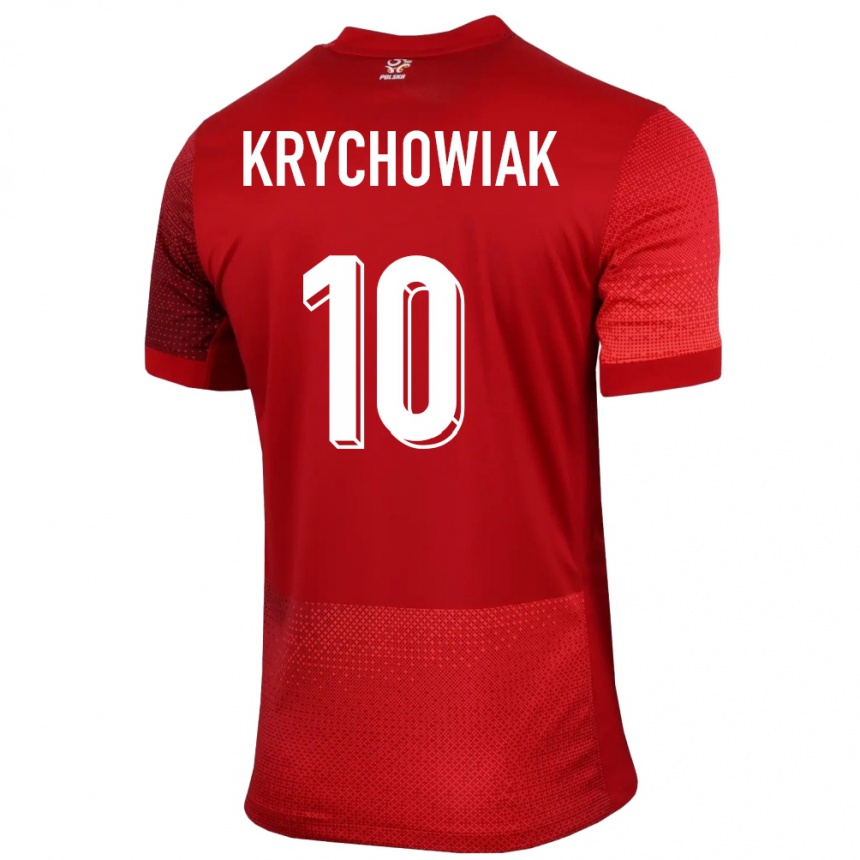 Vaikiškas Lenkija Grzegorz Krychowiak #10 Raudona Išvykos Marškinėliai 24-26 T-Shirt