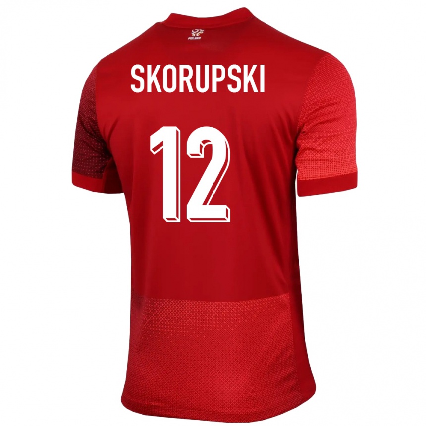 Vaikiškas Lenkija Lukasz Skorupski #12 Raudona Išvykos Marškinėliai 24-26 T-Shirt